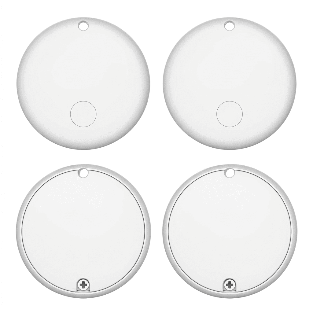 BeSafeTag GPS tracker in white and black, shown on white background